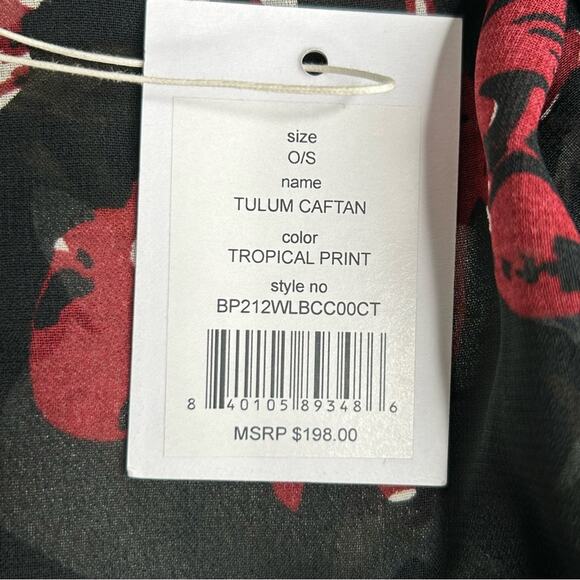 Walter Baker Tulum Caftan Swim Cover Up Duster One Size NWT - Picture 7 of 12